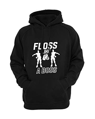 Floss Like A Boss Hoodie Youth Big Boy's Hoodies Floss Like a Boss 100% Guaranteed Premium Quality (Boy's Small/Size 8, Hoodie Black)