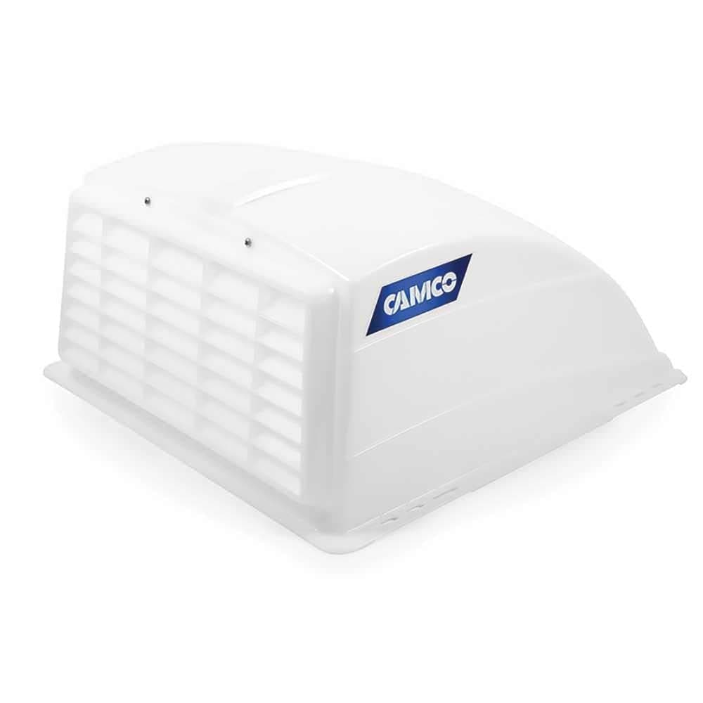 RV Roof Vent Cover | Allows High Flow Air Ventilation Into Your RV, Rain or Shine | Easy Installation | Installation Hardware Included, White (40433)