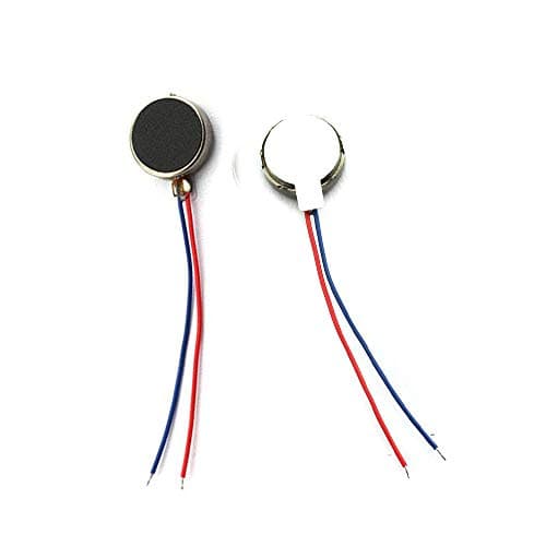 20PCS 10mmx2mm Mini Vibration Motor 12000rpm Flat Coin Button-Type Micro DC Vibrating Motor