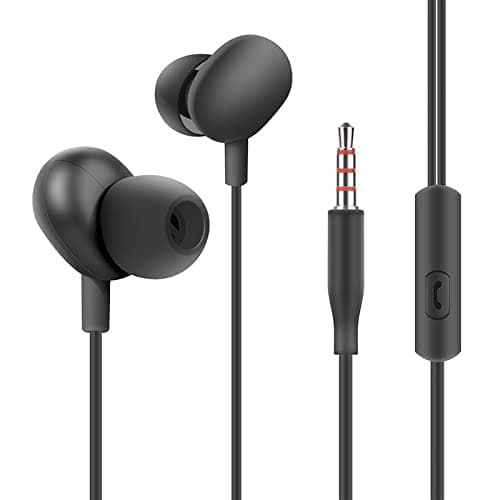 Earphones Headphones for HTC One X AT&T Earphone Original Like Wired Stereo Deep Bass Head Hands-free Headset Earbud With Built in-line Mic, With Premium Quality Good Sound Call Answer/End Button, Music 3.5mm Aux Audio Jack (XS-2, Black)