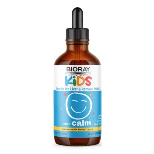 Calm Supplement for Kids by Bioray | NDF Calm Supports Healthy Mood and Restful Sleep, Restores Emotional Balance, Supports Adrenal Reserves | 4 fl oz