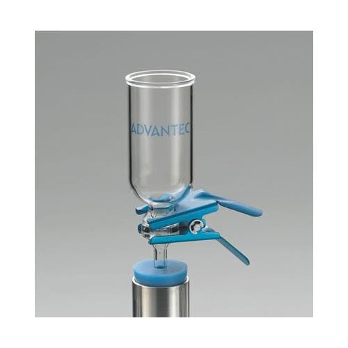 Advantec MFS 311050 Model KG13B Vacuum Holder Assemblies Funnel, 13 mm Diameter, 500 lb, Borosilicate Glass