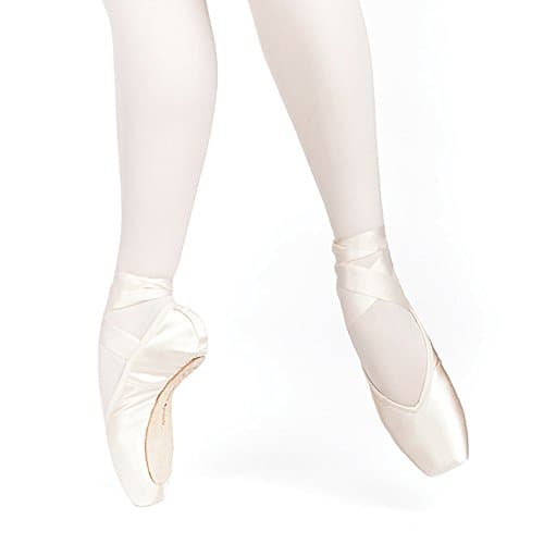 Russian Pointe Entrada Pro Pointe Shoes, V-Cut Hard Shank - Size 38, Width 4, Vamp V2