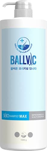 BallVic Sebo Shampoo - Itchy Scalp Trouble Care Dandruff Treatment Hair Loss Shampoo for Seborrheic Dermatitis Eczema Men and Women 2.8 Oz (1000g)