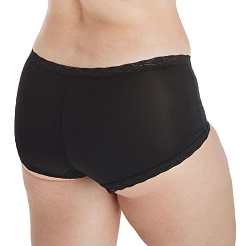 Maidenform womens Microfiber Boyshort Panty Pack, One Fab Fit Boyshort Panties With Lace, 3-pack Boy Short Panties (pack of 3)