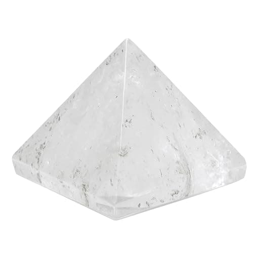 Certified Clear Quartz Pyramid - 1" Inch Crystal Pyramid For Positive Energy, Vastu, Reiki And Chakra Healing