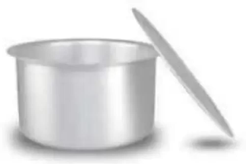 Aluminium Patila/Bhagona/Tapeli With Lid (Silver, 5 Litermatte Polished)