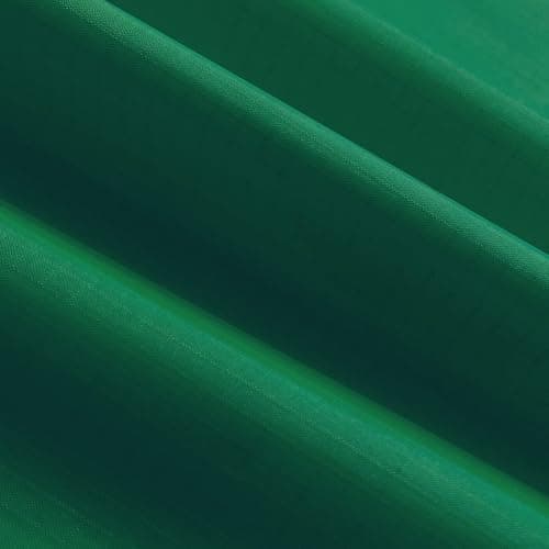 9KM DWLIFE Fabric, Dark Green Waterproof Ripstop Nylon Fabric 40D, 60x39 Inches, Lightweight, PU Coating, Airtight Fabric for Kite, Tent, Flag, Bag, Tarp Cover, DIY Project