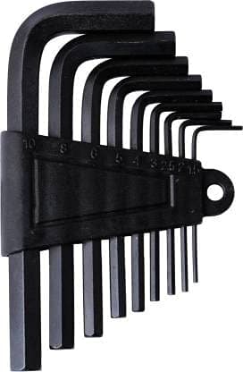 BUKU Allen/Hex Key Set (Black Anti-Rust Coating, Box Packing) Set of 9pcs (c) Allen Key Set