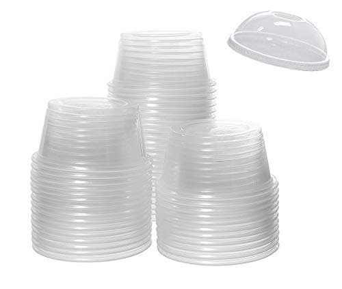SOHAPY 30 pack 10 oz Clear Plastic Cups Dessert fruit Parfait Cups Bowls with Dome lids Disposable Serving Bowl for Salads Fruits jello Parfaits Desserts ice cream water sodas containers