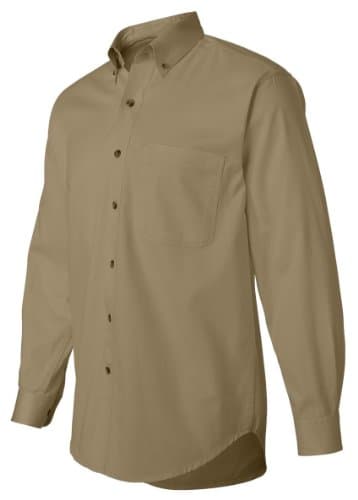 Sierra Pacific Long Sleeve Cotton Twill Shirt 6XL Khaki