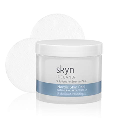 Skyn Iceland Nordic Skin Peel: Exfoliating Peel Pads To Gently Renew Skin's Surface, 90Ml / 3 Oz / 60 Pads