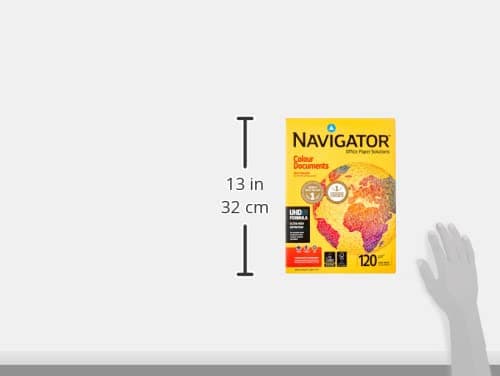 Nuco Navigator Colour Documents - A4 Colour Printer Paper - Multi-Purpose Printer Paper - Photocopier Paper - White - 120gsm - 250 Sheets