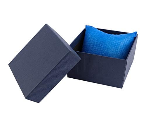 Sdootjewelry Single Watch Gift Boxes, 12 Pack Jewelry Bangle Bracelet Watch Boxes for Men and Women-Blue