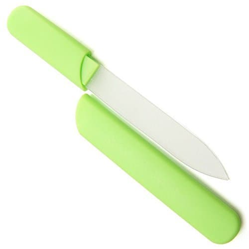 Crystal Glass, Genuine Czech 5 Inch Nail File in Green Hard Case