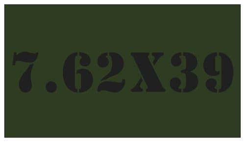 5pcs 7.62X39 OD Green with Black Lettering for Military Style Steel Ammo Can Magnet