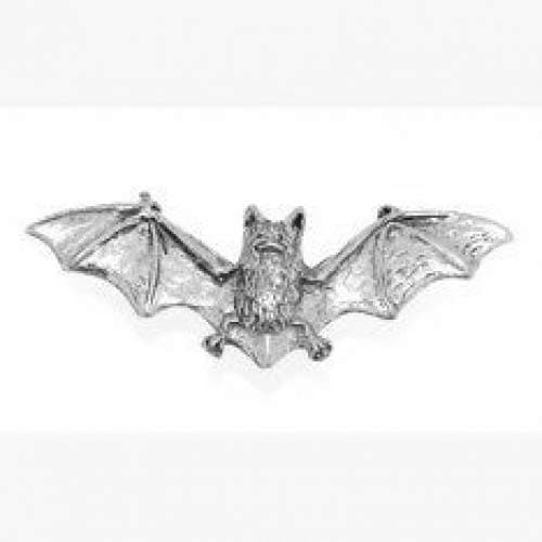 Pewter Bat Pin Badge or Brooch Gift for Scarf, Tie, Hat, Coat or Bag