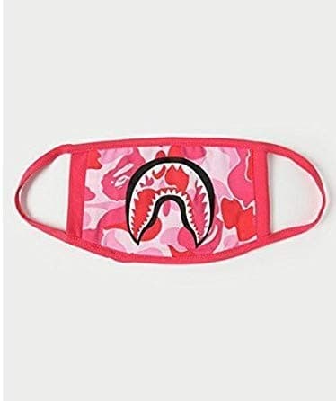 Asremit Fashion Bathing ape Bape Shark black mask camouflage mouth-muffle Bape cover (H)