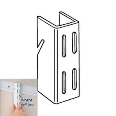 Elfa 426380 Vertical Track - Platinum