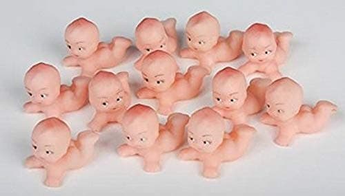 Plastic Kewpie Baby Doll 1.5" Two Dozen Party Favor