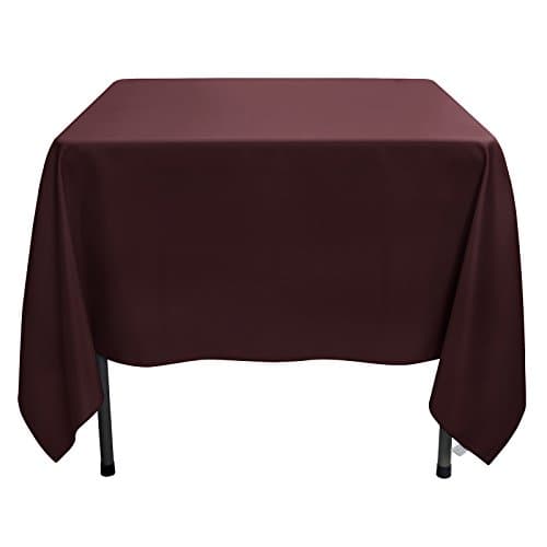 Remedios Square Tablecloth Solid Color Wrinkle-Free Polyester Table Cloth for Indoor and Outdoor Wedding Party Restaurant Banquet Home Dinner (Beige, 70x70 inch)