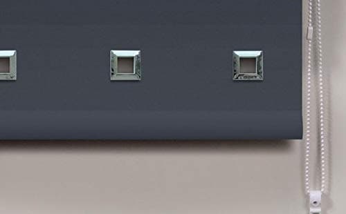 Amania Trading Ltd Square Eyelet Plain Design Roller Blinds SLATE GREY 60cm width x 160cm drop