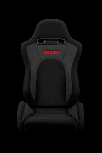 Braum BRR3-BKRD S8 Series Sport Reclining Seats44; Black & Red