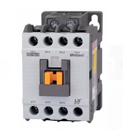 Metasol LS Magnetic Contactors Type 18AF 6A to 18A in 3/4 Pole for Alternating Current (AC) (MC-18A)