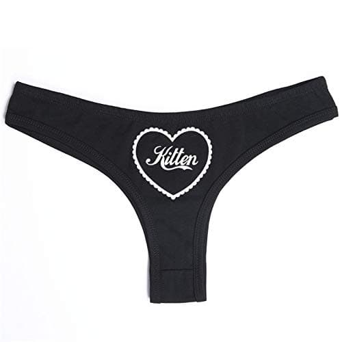 Womens Lingerie Panties, Ladies Sexy Kitten Print Bikini Brief Heart Shape Underwear Erotic Hipster Panties Thong Boy Shorts Knickers