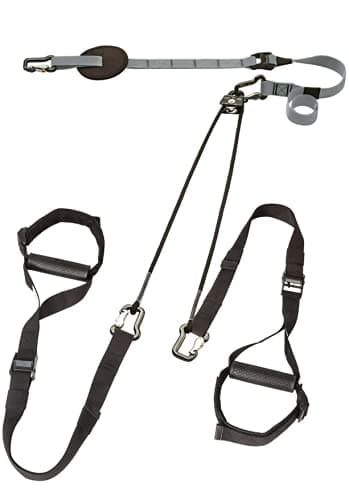 eaglefit Sling-Trainer EXCLUSIVE elastic, Suspension Training for full-body workout, Trainer incl. guide pulley & door anchor, length adjustment 160-360 cm, load capacity 350 kg