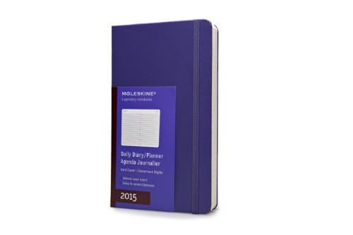 Moleskine 2015 Daily Planner, 12 Month, Large, Brilliant Violet, Hard Cover (5 x 8.25)