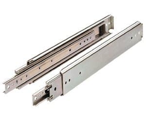 Drawer Slide, Full Extension, 20 in, Heavy Duty, 500 Lb. Capacity, Zinc