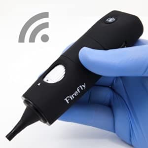 Firefly DE550 Wireless Digital Video Otoscope/Earscope for Audiology, Pediatrics, and Primary Care. F.D.A. and C.E. Certified.