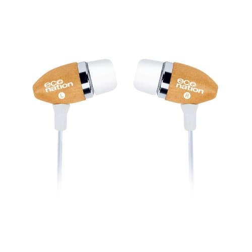 Fashionations FN-GD1050 Eco Wooden Earbuds
