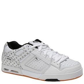 Men's Domain Skate Shoes White/Black/Gold (9)