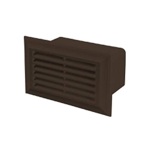 Blauberg UK Decor 81X136 Brown Flat Plastic Duct Air Brick Wall Grille-110x54mm-Brown, 110x54mm