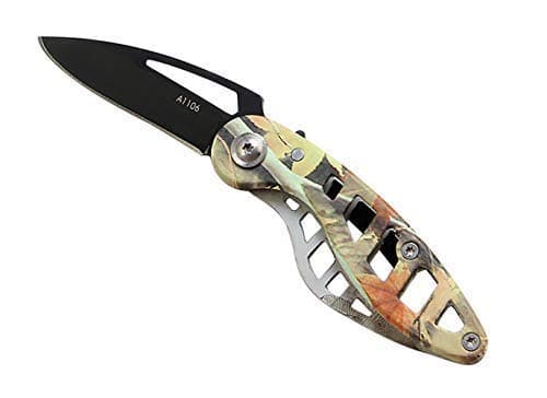 BaiYing Folding Pocket Knife, Good Survival Knife for Camping and Outdoor Activities, High Hardness Camping Hunting Knife for Hunting, Travels, Fishing (Camouflage)