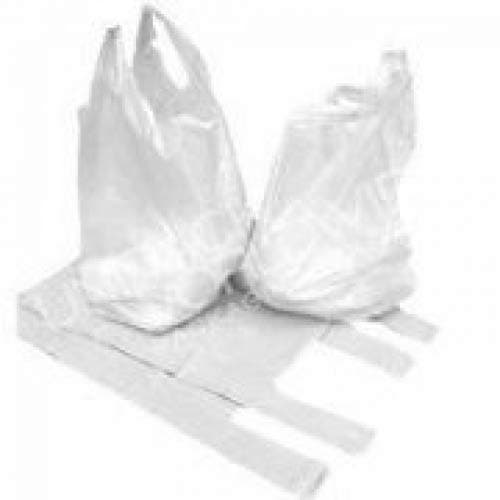 Plastic Carrier Bags UNIPACKLTD® White Vest Style 10" x 15" x 18" - (1 box = 500 bags)
