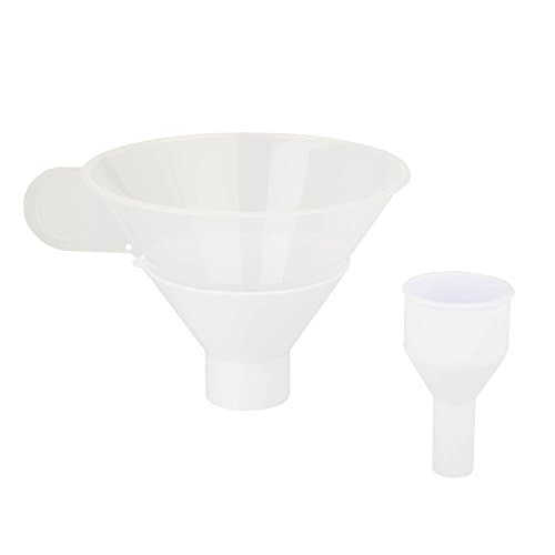 Zevro SmartFunnel Kitchen Funnel with Pour-Control System,White