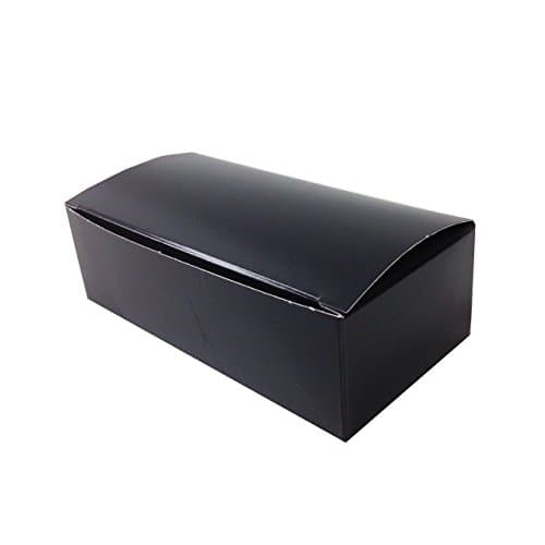 Black Cat Avenue Black Candy Gift Boxes Packaging Chocolate Packaging Wedding Cake Boxes Wedding Favor Boxes 5.5" x 2.75" x 1.75", 10 Count
