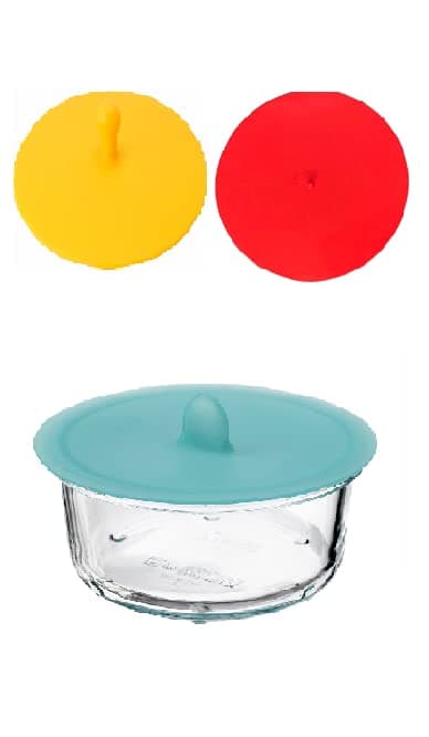 Milestouch-4 Pcs Silicone Lids Sturdy Suction Seal Covers Easy Use And Storage Food Safe For Cups Bowls, Lid For Microwave, Lid Keep Microwave Clean&Sanitary, Heat Resistant 230C (4), Multi-Coloured