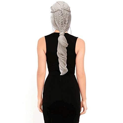 Probeauty 2019 New Long Braid Curly Women Cosplay Wigs +Wig Cap (Season 7 Blonde Curly Braid Ponytail)