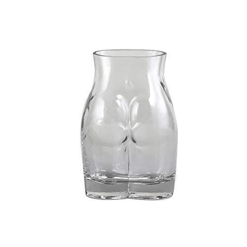 MaygoneGlass Clear Female Body Flower Vase Woman Artificial Flowers Vases For Living Room Bedroom Home Decoration