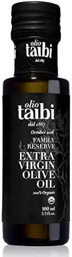 Olio Taibi Award-Winning Extra Virgin Olive Oil, 100% Organic Certified, Monocultivar "Nocellara", Single Sourced Sicily, Italy, Fruity, High Polyphenols, 3.38 Fl Oz
