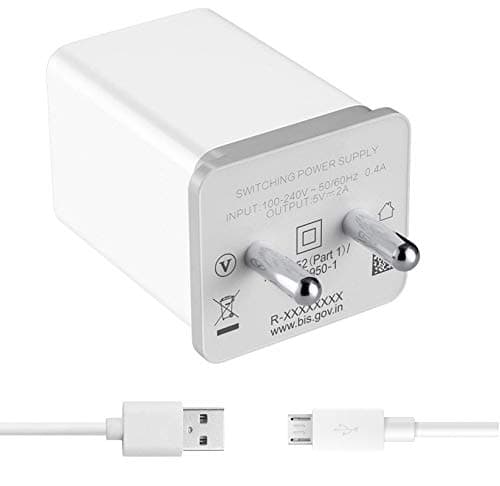 Charger for Sony Ericsson Xperia Mini Charger Original Adapter Like Mobile Charger | Power Adapter | Wall Charger | Fast Charger | Android Smartphone Charger | With 1 Meter Micro USB Cable Charging Cable Data Cable (2.4 Amp,AB-OPPO, WHITE)