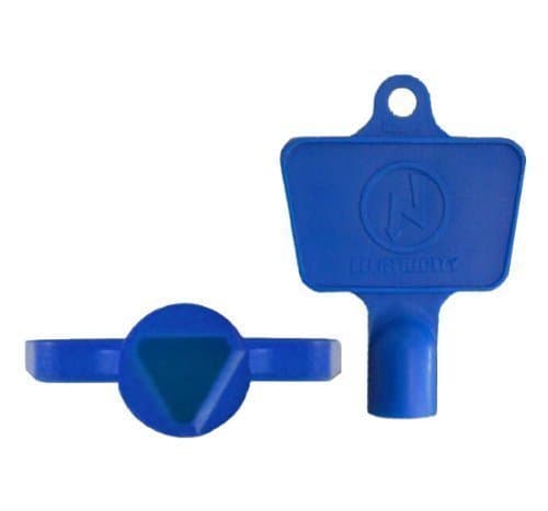 Blue Plastic Electric Meter Box Key - Spare Electric Meter Box Key