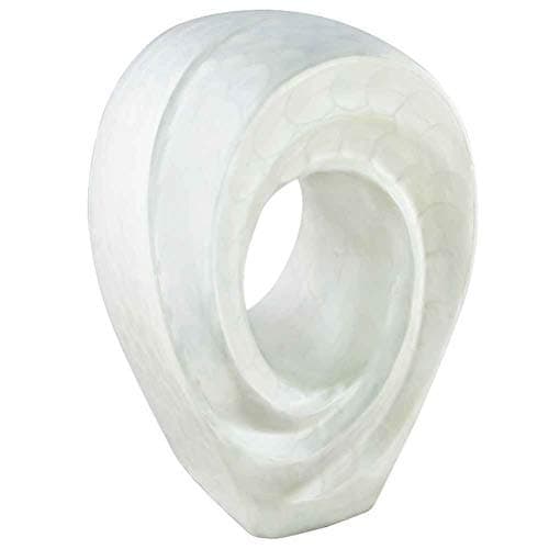 Unique Passage to Heaven Shape Urn, Funeral Cremation Urns for Human Ashes, Display at Home & in Niche at Columbarium, Made of Ceramics &Resin &Composite - Urn for Adult Female & Male, White - Large