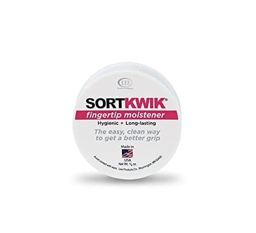 LEE Sortkwik Fingertip Moistener – Improves Speed and Accuracy for Sorting, Filing, and Counting – Non-Sticky, Odor-Free Formula – 3/8 oz, 3-Pack