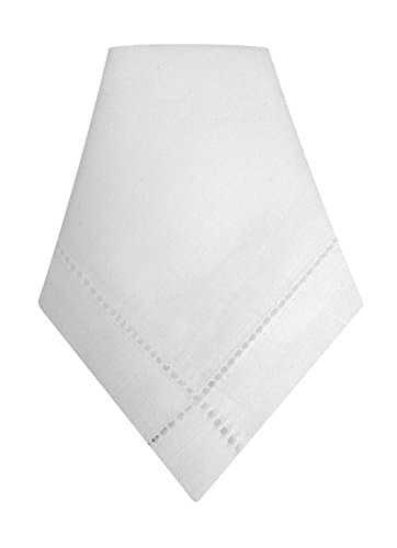 Thomas Ferguson - Gentlemen's Irish Linen Handkerchief - White - BH133, 10" x 10"