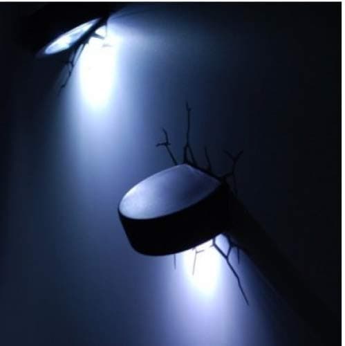 3D Wall Art Kids Nightlight - Hockey Puck